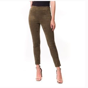 Blank NYC NEW Legging Pant Faux Suede Ankle Skinny “In the Forest” 25 Slim Fit